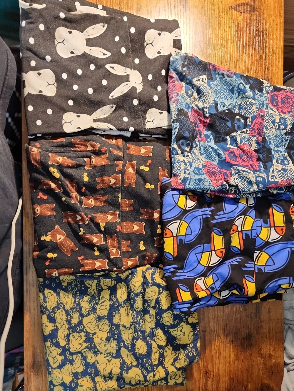 Lot of 5 LuLaRoe Whimsical Animal Leggings, All Rare, Unicorn, Unique, Retired